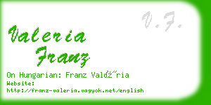 valeria franz business card